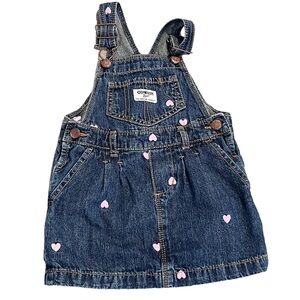 Oshkosh overall heart dress, 24 months